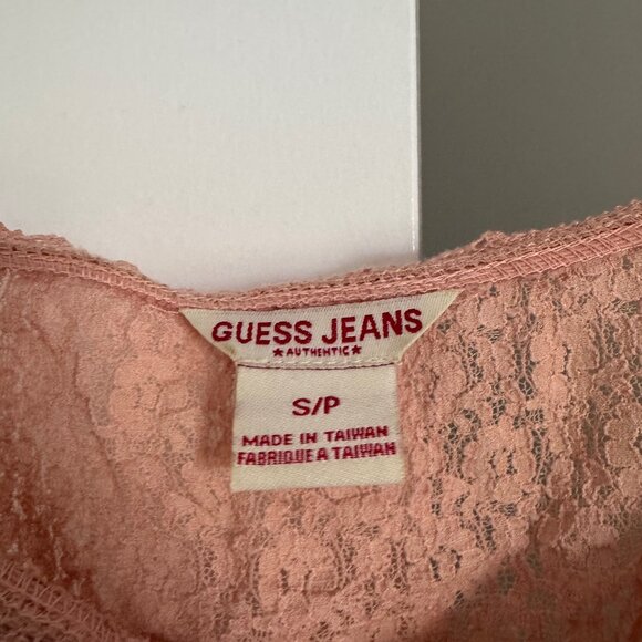 Guess pink ruffle top, size S (US 2 - 4) - Picture 2 of 3